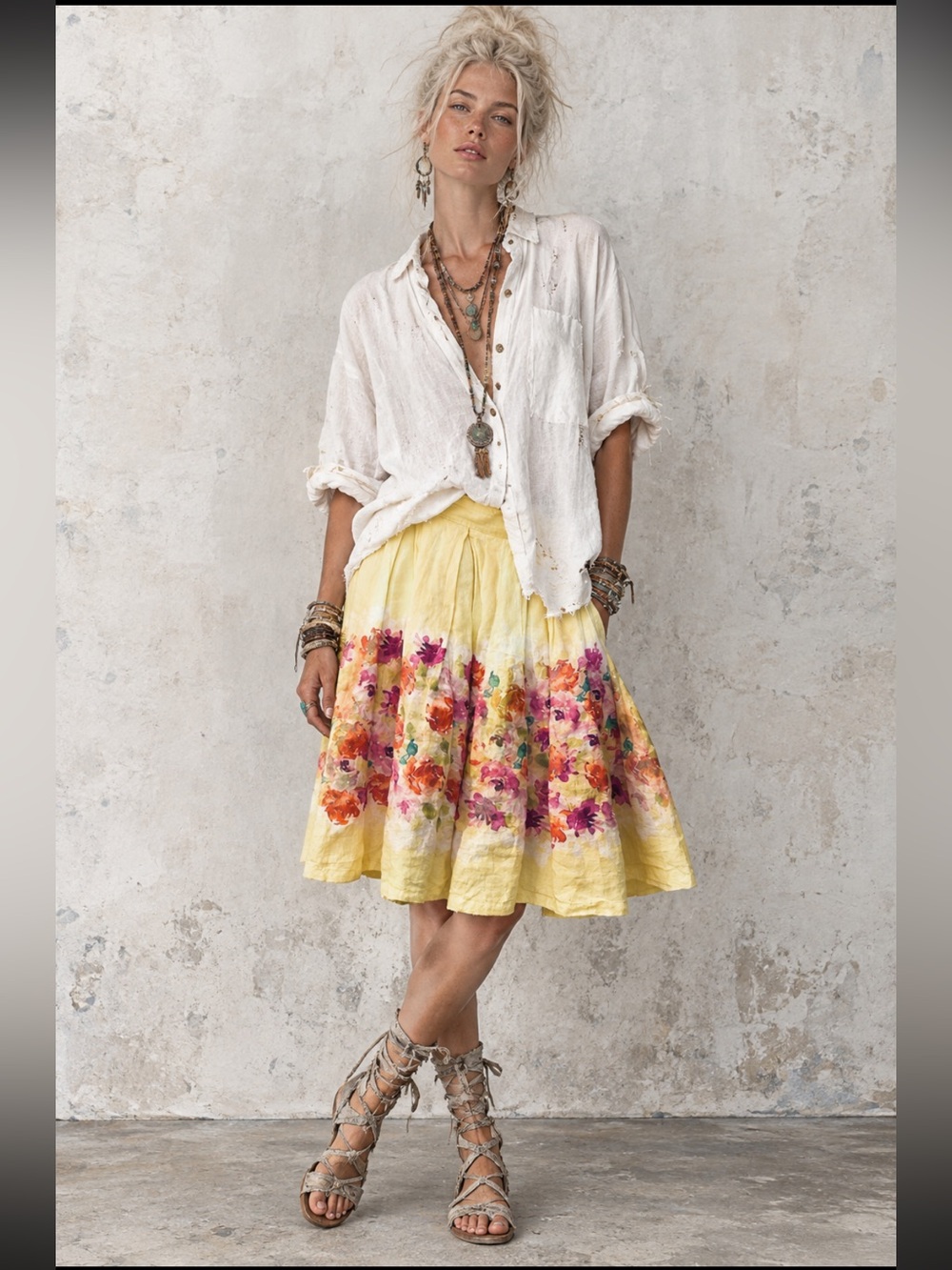 Hopelessly‎ beautiful linen skirt
